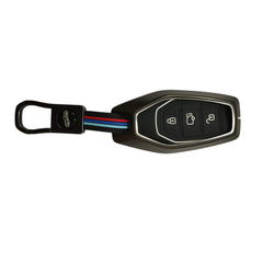 3 Button Metal Key Cover For Mahindra XUV 500 (PUSH BUTTON START)