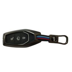 3 Button Metal Key Cover For Mahindra XUV 500 (PUSH BUTTON START)