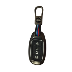 Metal Key Cover For Hyundai : Tucson 2022 4 Button Smart Key