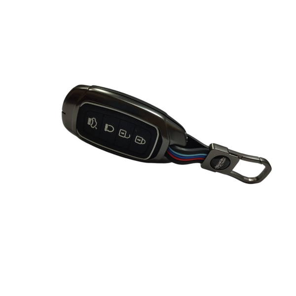 Metal Key Cover For Hyundai : Tucson 2022 4 Button Smart Key