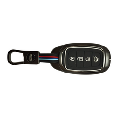 Metal Key Cover For Hyundai : Tucson 2022 4 Button Smart Key