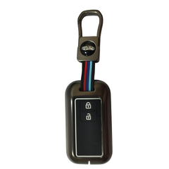 Metal Key Cover For Baleno, Grand Vitara, XL6, Swift, Jimny, Brezza, Ertiga, Fronx, Rumion, Glanza, Hyryder, Taisor 2 Button Smart key