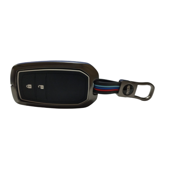 2 Button Metal Key Cover For Toyota Innova Crysta Hilux 2022