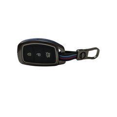 Car 3 Button Smart Key Metal Key Cover for Hyundai Grand i10 NIOS, Asta, Venue, i20, Aura, Exter, Creta, Elantra