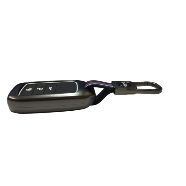 Car Metal 3 Button Smart Key Cover Compatible With Honda City, Civic, ,Elevate, Jazz, Amaze, CR-V, WR-V