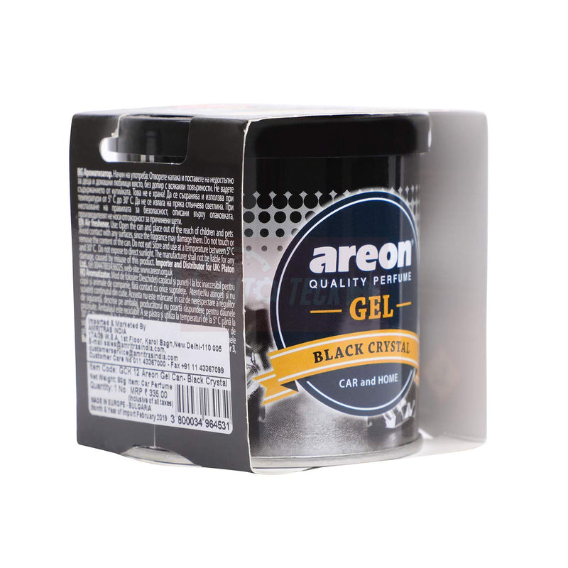 Areon Gel Car Perfume Air Freshener (Black Crystal, 80 gm)