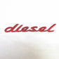 1x Matte diesel Metal Sticker Emblem Badge Decal Bumper Turbo Engine Edition