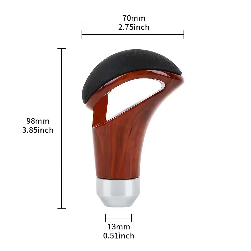 Universal Carbon Fiber Manual or Automatic Gear Shift Knob Shifter Lever For Car