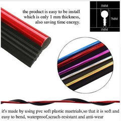 Gold 5M Edge Gap Interior Line Moulding Trim Molding Strip Decor For Car