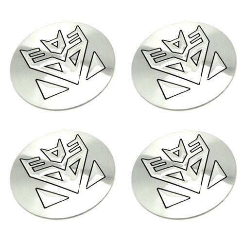4pcs Trans Decepticon Emblem Car Wheel Center Hub Cap Caps Badge Sticker Decal 60mm