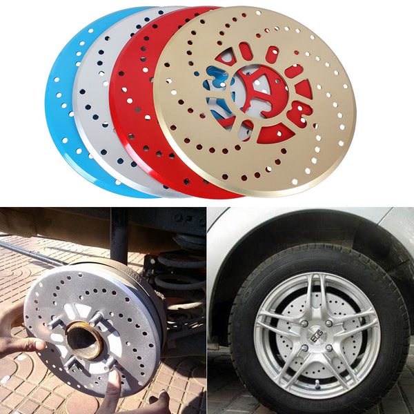 2X Red Universal Auto Car Wheel Decorative Brakes Disc Brake Racing Cover 10.2