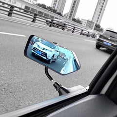 2pcs Adjustable F1 Style Car Side Rearview Mirrors Carbon Fiber Color Blue Mirror