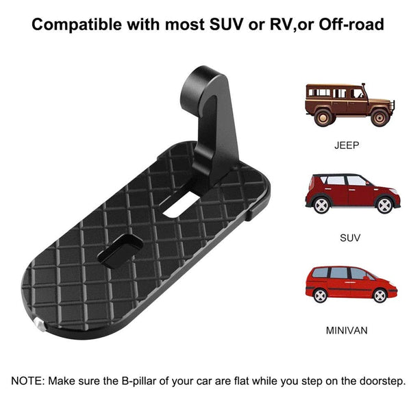 Folding Car Door Latch Hook Step Mini Foot Pedal Ladder for Jeep SUV Roof