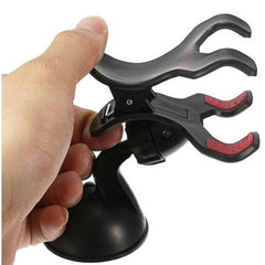 Universal Car Windshield Mount Dual Clamp Clip Bracket Mobile Holder For Smartphones