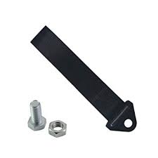 Black Tow Strap Racing Ribbon Stainless Steel Hardware