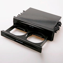 Car Universal Double/Single Din With Drink-Cup Holder And Storage Box (Black)