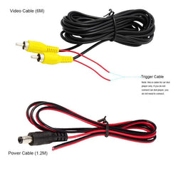 2in1 Front & Rear Parking 4 LED Night Vision Car Backup Reverse Rear View Camera With Wide View CCD Image