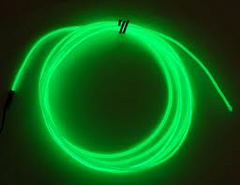 Green 5 Feet Long Flexible EL Wire Glowing Neon Car Light + Inverter