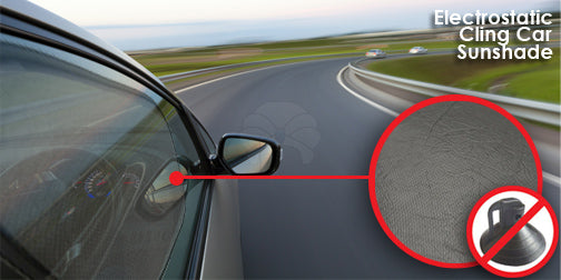 Electro-Static Car Universal Sun Shade With Automatic Window Grip (4 Pcs)