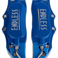 2pc Universal Car Aluminum Alloy ENDLESS Front & Rear Disc Brake Caliper Cover Small Size (Blue Color)