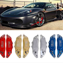 2pc Universal Car Aluminum Alloy ENDLESS Front & Rear Disc Brake Caliper Cover Small Size (Silver Color)