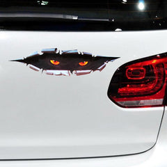 Funny Peeking Beast Eye Decor Vinyl Sticker Car Body Window SUV Door Helmet 3D Decals