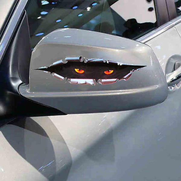 Funny Peeking Beast Eye Decor Vinyl Sticker Car Body Window SUV Door Helmet 3D Decals