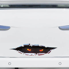 Funny Peeking Beast Eye Decor Vinyl Sticker Car Body Window SUV Door Helmet 3D Decals