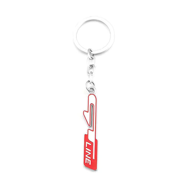 GT LINE 3D Logo Emblem Metal Keychain For Bikes And Cars