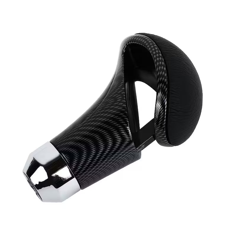 Universal Carbon Fiber Manual or Automatic Gear Shift Knob Shifter Lever For Car