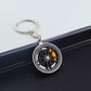 Rotatable Car Hub Keychain - Stylish Alloy Pendant for Vehicle Enthusiasts, Perfect Gift Idea