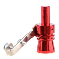 Red Large Turbo Sound Exhaust Muffler Pipe Whistle Blowoff Valve BOV Simulator Whistler.