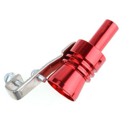 Red Large Turbo Sound Exhaust Muffler Pipe Whistle Blowoff Valve BOV Simulator Whistler.