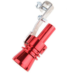 Red Large Turbo Sound Exhaust Muffler Pipe Whistle Blowoff Valve BOV Simulator Whistler.