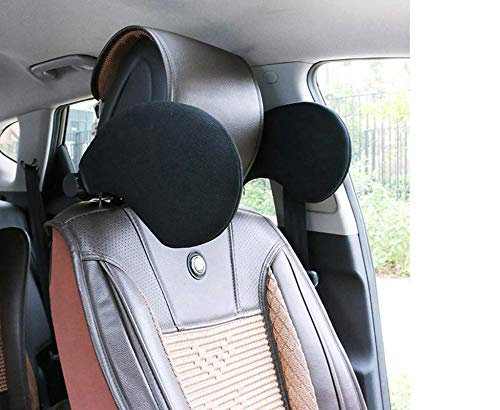 1pc Grey Car Seat Headrest Travel Rest Neck Pillow Support Solution for Kids and Adults Children Auto Seat Head Cushion Car Pillow