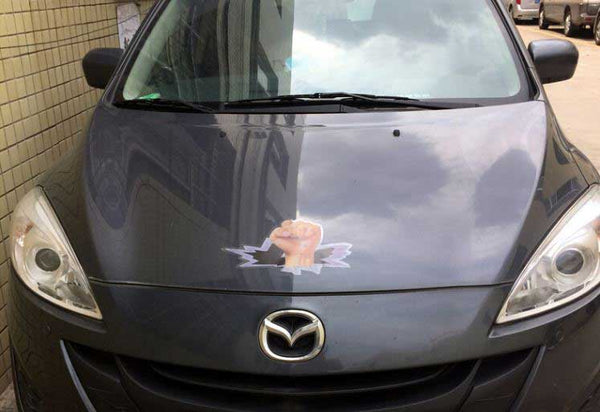 Fist Vinyl Sticker Car Body Window SUV Door Helmet 3D Decals