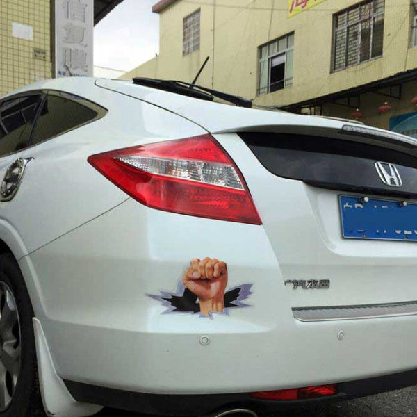 Fist Vinyl Sticker Car Body Window SUV Door Helmet 3D Decals