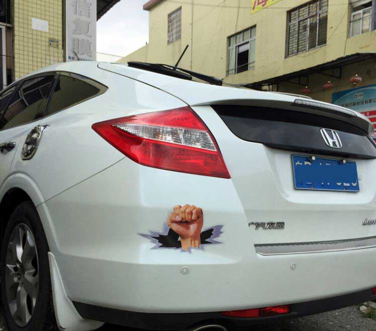 Fist Vinyl Sticker Car Body Window SUV Door Helmet 3D Decals