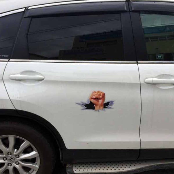 Fist Vinyl Sticker Car Body Window SUV Door Helmet 3D Decals