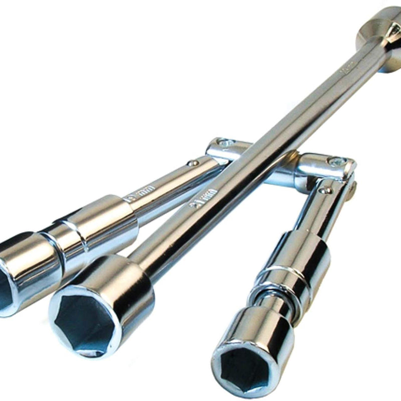 Folding 4 Way Cross Wheel Wrench Spanner Car Brace 17 19 21 23mm Socket Nut Tyre