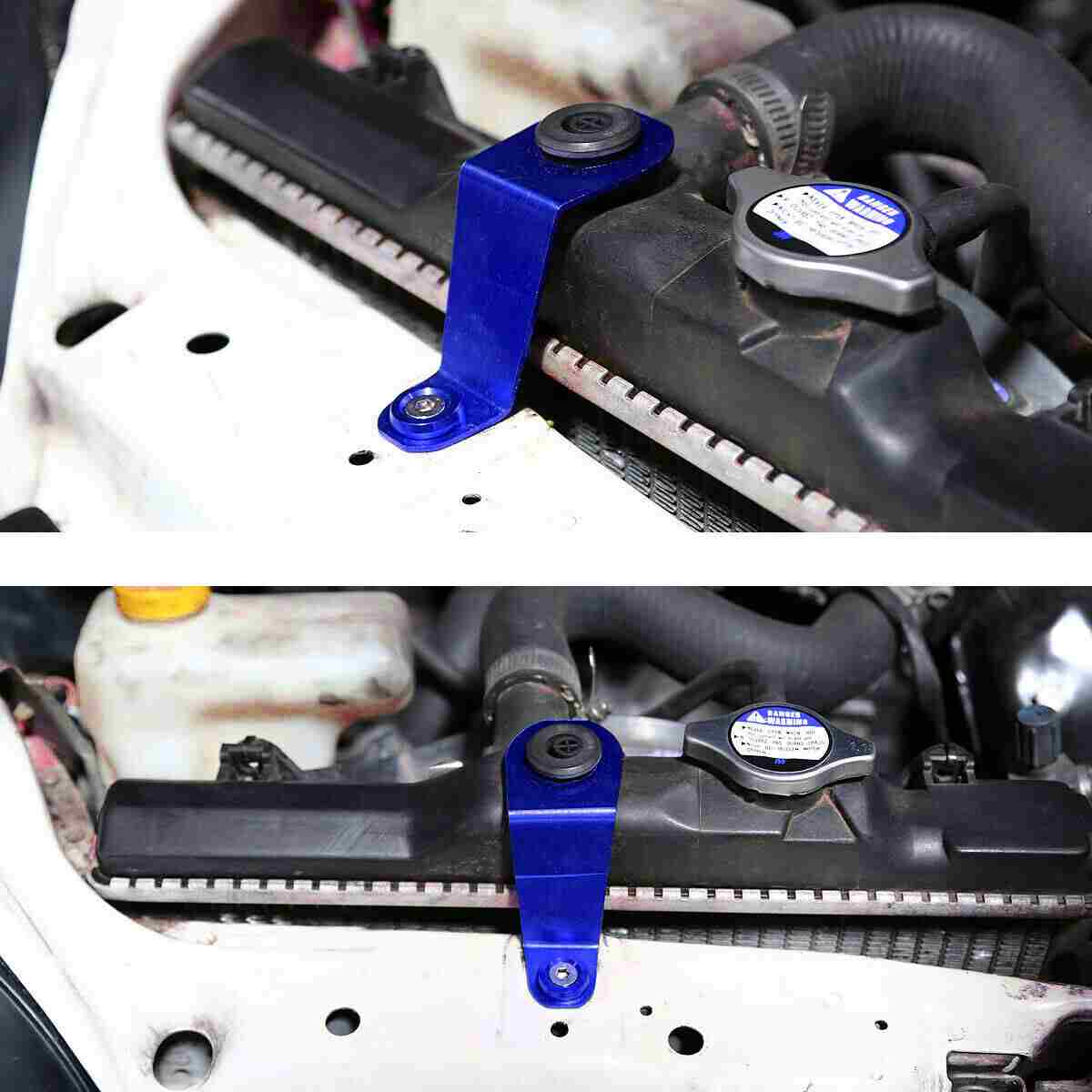Performance Radiator Mount Buy FOR EG EH CIVIC BLUE CNC BILLET ALUMINUM RADIATOR STAY MOUNT ...
