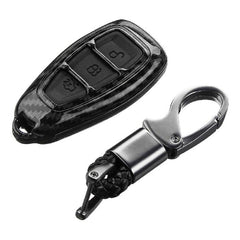 Ford ECOSPORT 3 Button Smart Key ABS+Silicone Car Key Cover Case With Keychain