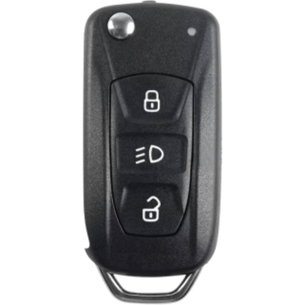 3 Button Metal Flip Key Cover For Tata Curvv, Nexon, Harrier, Altroz, Punch, Safari, Tigor, Tiago, Zest, Bolt