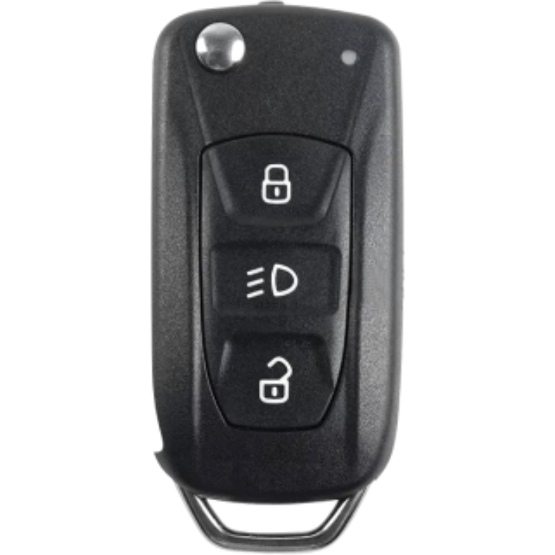 3 Button Metal Flip Key Cover For Tata Curvv, Nexon, Harrier, Altroz, Punch, Safari, Tigor, Tiago, Zest, Bolt