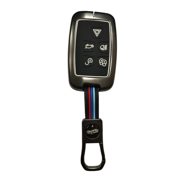 5 Button Metal Key Cover For Range Rover Evoque Velar Discovery LR4 Land Rover Sport