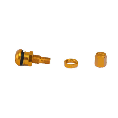 4pcs golden Bolt-in Aluminum Car Wheel Tire Tubeless Valves Stem with Dust Caps