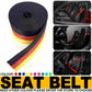 Car 3.6M Seat Belt Webbing Polyester Seat Lap Retractable Nylon Safety Strap