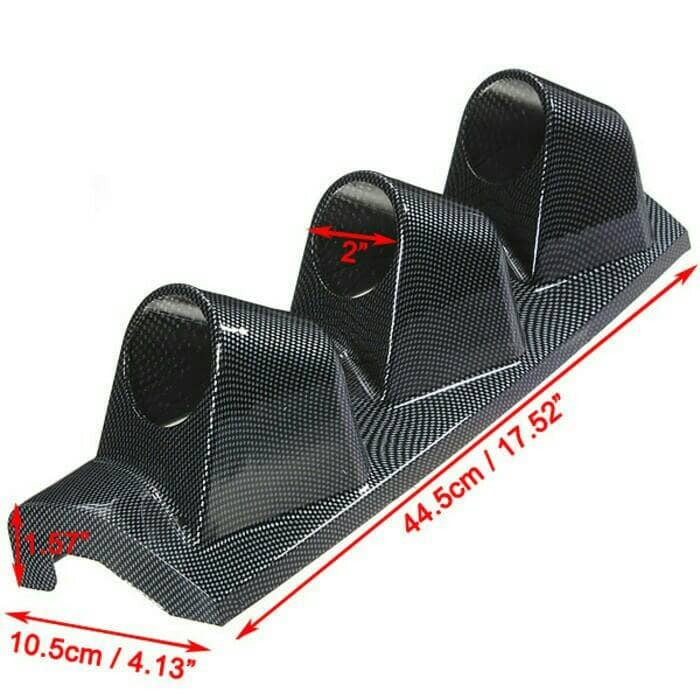 Glossy Black Pillar Meter Gauges Series Tachometer Pillar RPM Meter Gauge Water TEMPREATURE Pillar Volt Meter Pillar Gauge