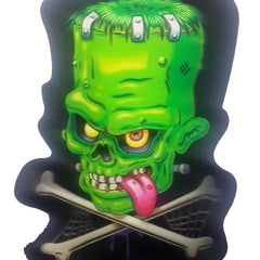 3D Green Evil Skull Quality Vinyl Sticker Decal for Bike, Cars And Home