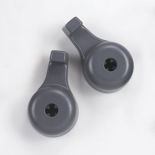 2pcs Gry Universal Car Headrest Luggage Bag Holder, Hanger And Hook